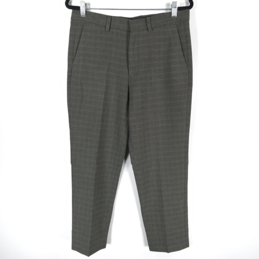 NWT ZARA Plaid Dress Pants with Pockets 0706/451/505 Size 31